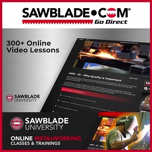 Sawblade University is the premier source for metal cutting education. Online video lessons, Metal Working Training, & Resources all available at your fingertips. Enroll today at sawbladeuniversity.com . . . . . #steel #Blade #carbide #cutting #accurate #sawbladecom #fabrication #fabricationislife #university #training #metalcutting #education #metalworking #sawblade #sawing #saw #makers #woodworking #woodworker #fabshop | SawBlade.com