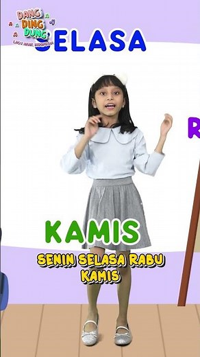 Indonesian Children's Song - Learning the Days of the Week | Dang Ding Dung #shorts #kidsongs #da...