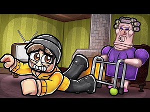 i had to escape GRUMPY GRANNY in Roblox.. 👵