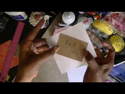 How to: Make envelopes using a template ...(2.5 x 3.5 and 2x3)