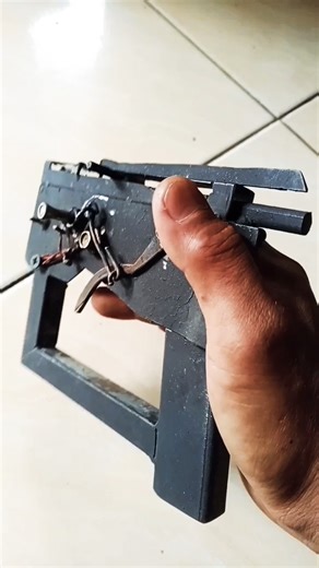 Handmade semi auto trigger mechanism #shorts