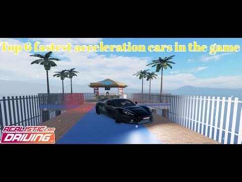 TOP 6 FASTEST CARS in Realistic Car Driving Roblox 🚗💨 | 0–100, 0–400 & Top Speed