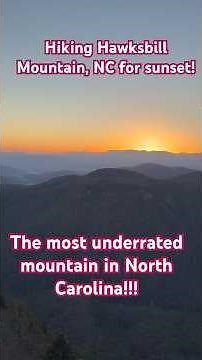 Hawksbill Mountain, North Carolina #hiking #mountains #outdoors #sunset #adventureexploring