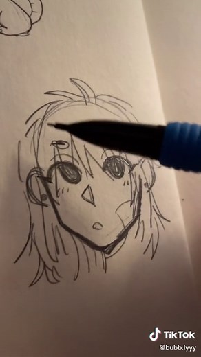 Artistic Hair Drawing Tutorial in 15s