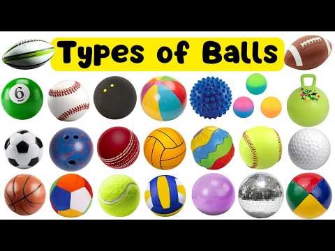 Learn Different Types of Balls Names for Kids | Ball Names for Toddlers Preschool Children LKG & UKG