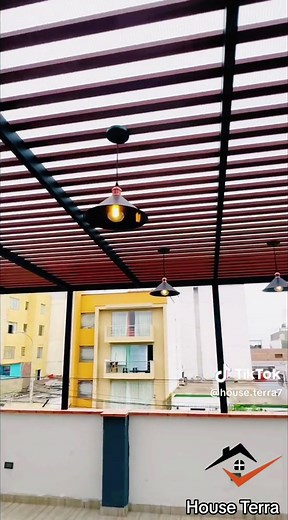 "Techo de aluminio y policarbonato: modelo #solysombra protección ele...