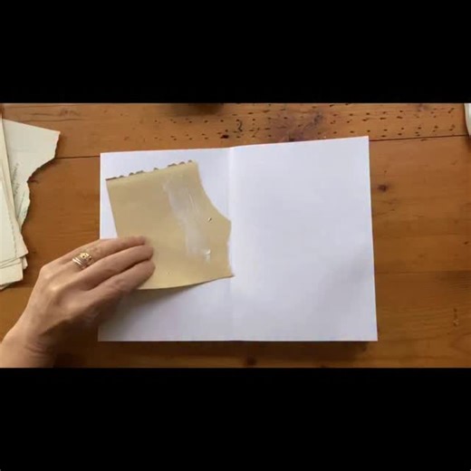 If you love brand new white sketchbook pages…great, but I don’t 😂 Materials; New art journal. Glue Old book pages. Playful attitude | Paper Cloth Studio