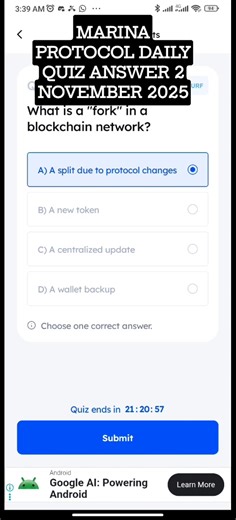 MARINA PROTOCOL DAILY QUIZ ANSWER 2 NOVEMBER 2025 | Marina Protocol | Marina Protocol Daily Quiz 2 NOVEMBER 2025 � Claim Your FREE Marina Protocol Tokens | Airdrop Quiz Answers & Guide (2025) Looking for the latest crypto airdrop in 2025? In this short video, discover the correct Marina Protocol Quiz Answers and follow a simple step-by-step guide to claim your free Marina tokens. Don’t miss out on this high-potential project—start earning free crypto today! marina protocol quiz 2 NOVEMBER 2025 m