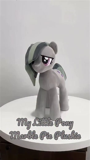 MLPcustom on Instagram: "Marble Pie Plushie🟣🟣🟣 #mlpcustom #mlp #mylittlepony #marblepie #plushie"