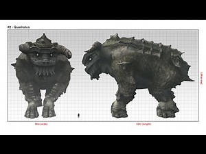 Shadow of the Colossus - Colossi (in-game) sizes