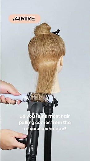 Stop Pulling Your Hair | Easy Round Brush Release Technique