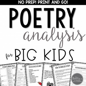 Poetry Analysis Lesson Plans for Middle School