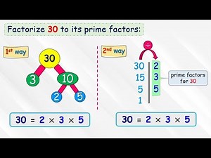 How to factorize numbers to its prime factors (By Two Ways)