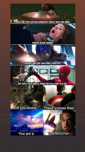 Bucky Was OP… Until Spider-Man Stopped Him 😂 | MCU Meme #marvel #avengers #spiderman #bucky #shorts