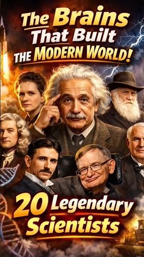 The Brains That Built the Modern World!20 Legendary Scientists #sciencefacts #sciencegenius #yt