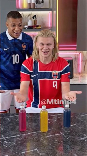 Haaland vs Yamal Bottle Challenge 😂🧃 #parody #football #haaland #worldcup