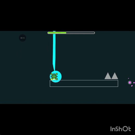 day 2 of making my modern level in geometry dash