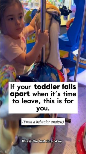 If your toddler falls apart when it’s time to leave, this is for you