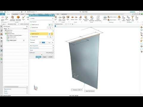 NX Sheet Metal: Create a 90 degree twist in NX Sheet Metal