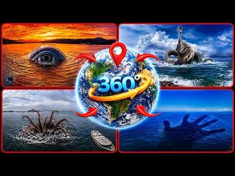 Top 4 Terrifying Sea Monsters on Google Earth 360° (Kraken, Sea Hand Monster)