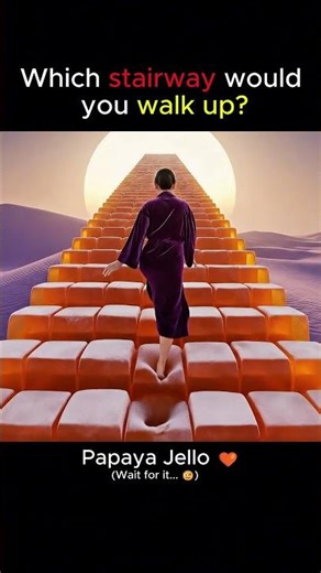 Which fruity jello staircase would you eat? 🍉 #ASMR #Jello #Satisfying