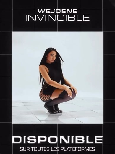 #MUSIC le nouveau son #Invincible de @Wejdene est magnifique, quel changement artistique qui lui va parfaitement hâte son prochain album soon 😍⏳️⏳️ #Wejdene #GirlPower #tiktokfrance