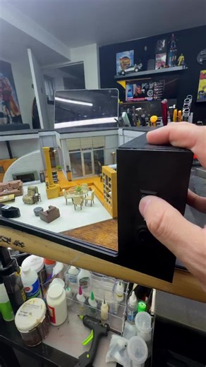 Final assembly on the set from the TV show Frasier! Enjoy and share! #frasier #johnmahoney peri.gilpin Special thanks to for providing me with all of my scale modelling materials. #miniature #diorama #scalemodel