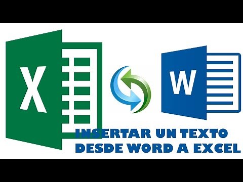 COMO APRENDER A MANEJAR EXCEL: INSERTAR UN TEXTO DESDE WORD A EXCEL