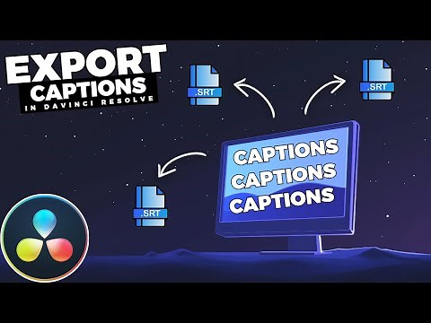 How To EXPORT Subtitle CAPTIONS In Davinci Resolve