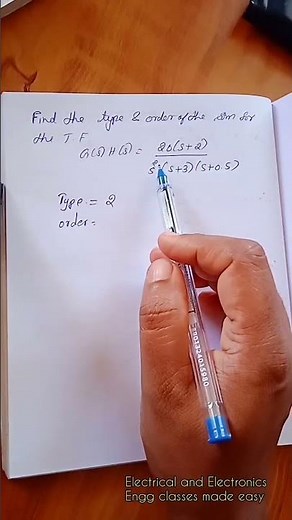 Finding the type and order of a system from the Transfer Function