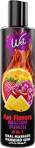Wet Fun Flavors Passion Punch 4 in 1 Warming Flavored Tasty Lube 3 Fl Oz, Premium Personal Lubricant, Men, Women and Couples, Ideal for Foreplay & Massage, Paraben Free, Gluten, Stain, & Sugar Free