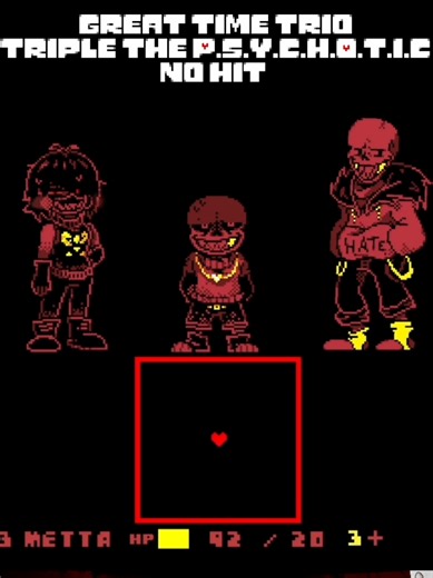 Undertale Great Time Trio: Epic No Hit Challenge