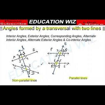 Angles formed by a transversal and two lines Part 2 | Interior angles | exterior Angle Class 9 and 7