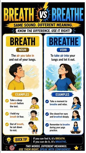 Breath vs Breathe | Stop This English Mistake!