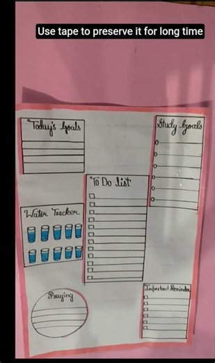 DIY daily planner| easy to make| reusable|