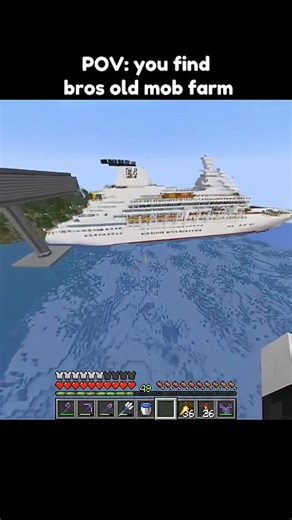 Minecraft #minecraft POV: you find bros old mob form #shorts #shortsminecraft