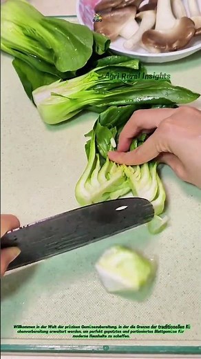 Pak-Choi zubereiten: Die Kunst, Blattgemüse zu putzen und zu schneiden