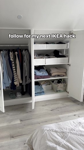 Sloped Ceiling Wardrobe IKEA Hack Tutorial
