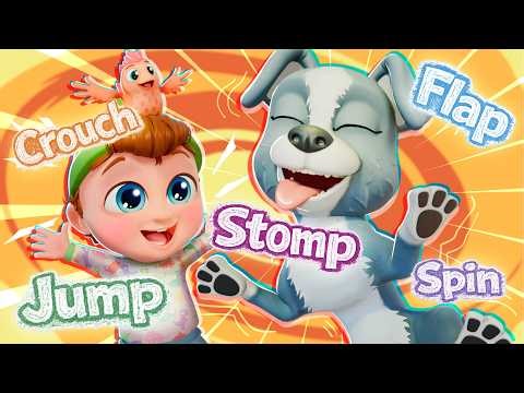 Happy Dog Dance Challenge | Follow Along | Movement Songs For Kids | Joy Joy World