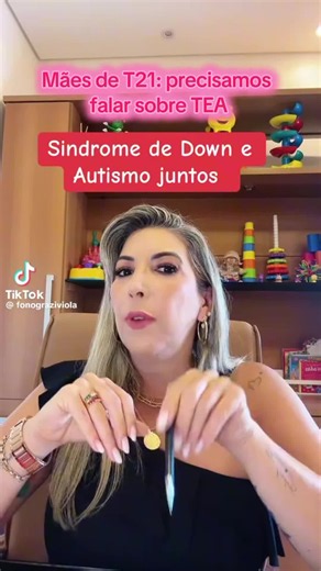 Mães de T21: precisamos falar sobre TEA. T21 e TEA podem coexistir? 🤔 Atendendo ao pedido da @Luy Moret, trouxe este vídeo esclarecedor da fonoaudióloga @Grazi Viola /Fono Infantil sobre o diagnóstico duplo. É fundamental entender que, embora sejam condições diferentes, elas podem estar juntas e exigem um olhar terapêutico integrado e atento. Informação de qualidade é o primeiro passo para o desenvolvimento dos nossos filhos! 💙✨ O que você achou dessa explicação? Deixe sua dúvida aqui nos come