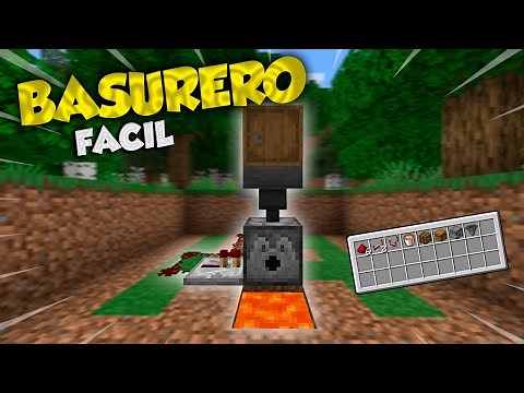 CÓMO HACER UN BASURERO AUTOMÁTICO EN MINECRAFT BEDROCK/JAVA