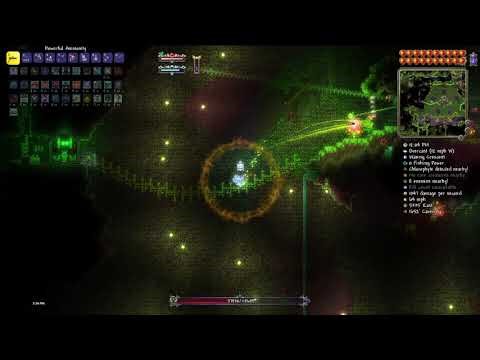 terraira calamity mod plantera boss fight (revengeance mode)