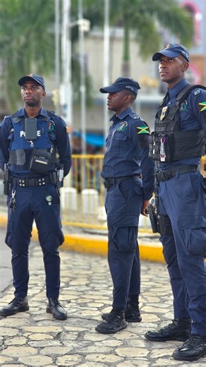 Commanding Officer for the St James Division, Superintendent Eron Samuels, flanked by members of his management team provides an update on the success of the Beat Officer Patrol Division since its launch over a month ago. SP Samuels says the increased effective presence of the police in Montego Bay is reaping real rewards. | Jamaica Constabulary Force