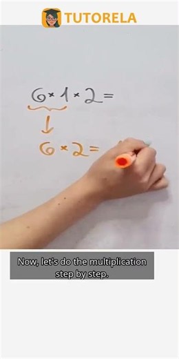 Step-by-Step: Calculating 6 × 1 × 2 #Math #OrderOfOperationsForBeginners
