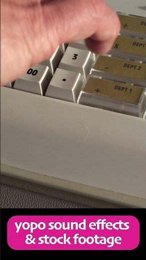 Old fashioned electronic shop till cash register