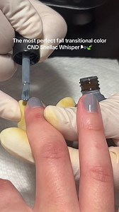 POV: getting my nails done with the perfect grey for when the leaves turn 🍂 | CND - Creative Nail Design