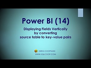 Display wide tables vertically instead of horizontally using key-value pair tables - Hands On Demo!