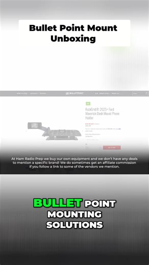 Saw Bullet Point Mounting Solutions advertised on Facebook. The system mounts items behind the GPS screen with nice arms. Really interesting setup! 🎥 Watch the full reel: https://youtu.be/eS4jCK6NDA8 #MountingSolutions #GPSMount #CarAccessories #Tech #FacebookAd | Ham Radio Prep