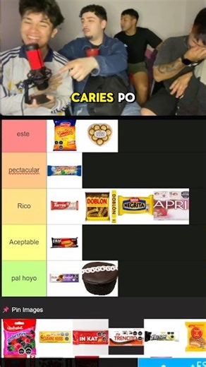 Tierlist de dulces chilenos divide amistades #humor #chile #kick #clip #short #tierlist #comida