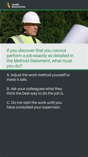 CSCS Mock Question - Method Statements